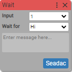 Wait Input block